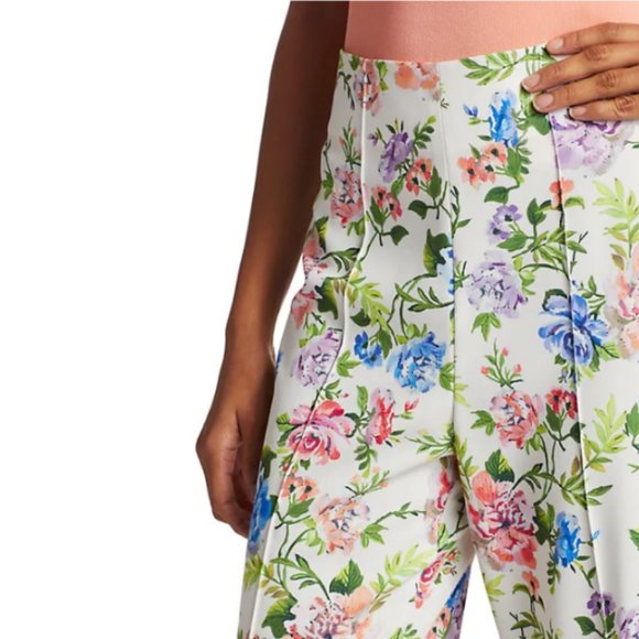 Alice + Olivia Lorinda Floral Ankle Pant 6 - Picture 7 of 15